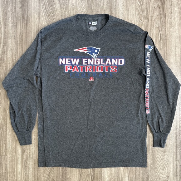 Team Apparel Other - New England Patriots TShirt Mens Large Gray Long Sleeve NFL Team Apparel‎